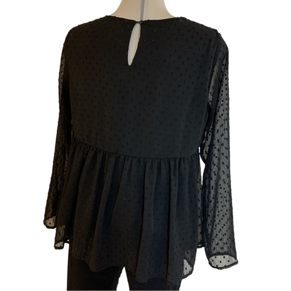 JASMINE & JULIANA Gorgeous Maternity Black Embroidery Long Sleeves Size S - Picture 7 of 12